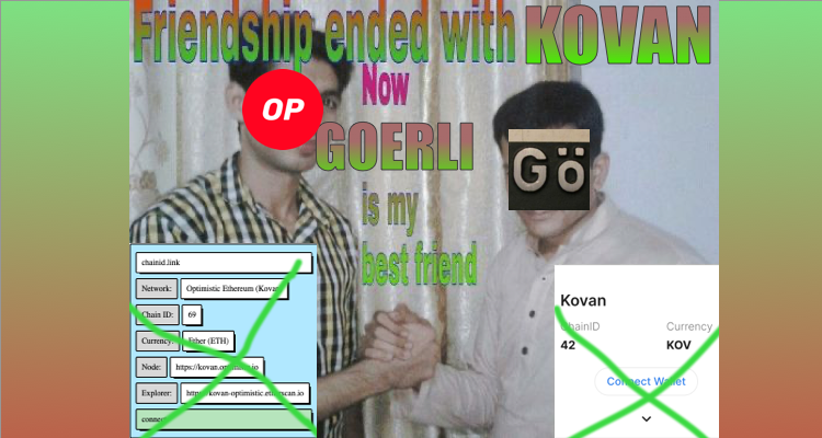 Optimism is Migrating From Kovan to Goerli Testnet